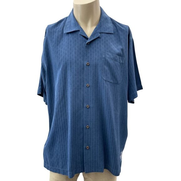 Tommy Bahama Silk MLB Baseball Game 2011 Mid-Summer Classic Shirt Blue Men XL‎ - Picture 3 of 11